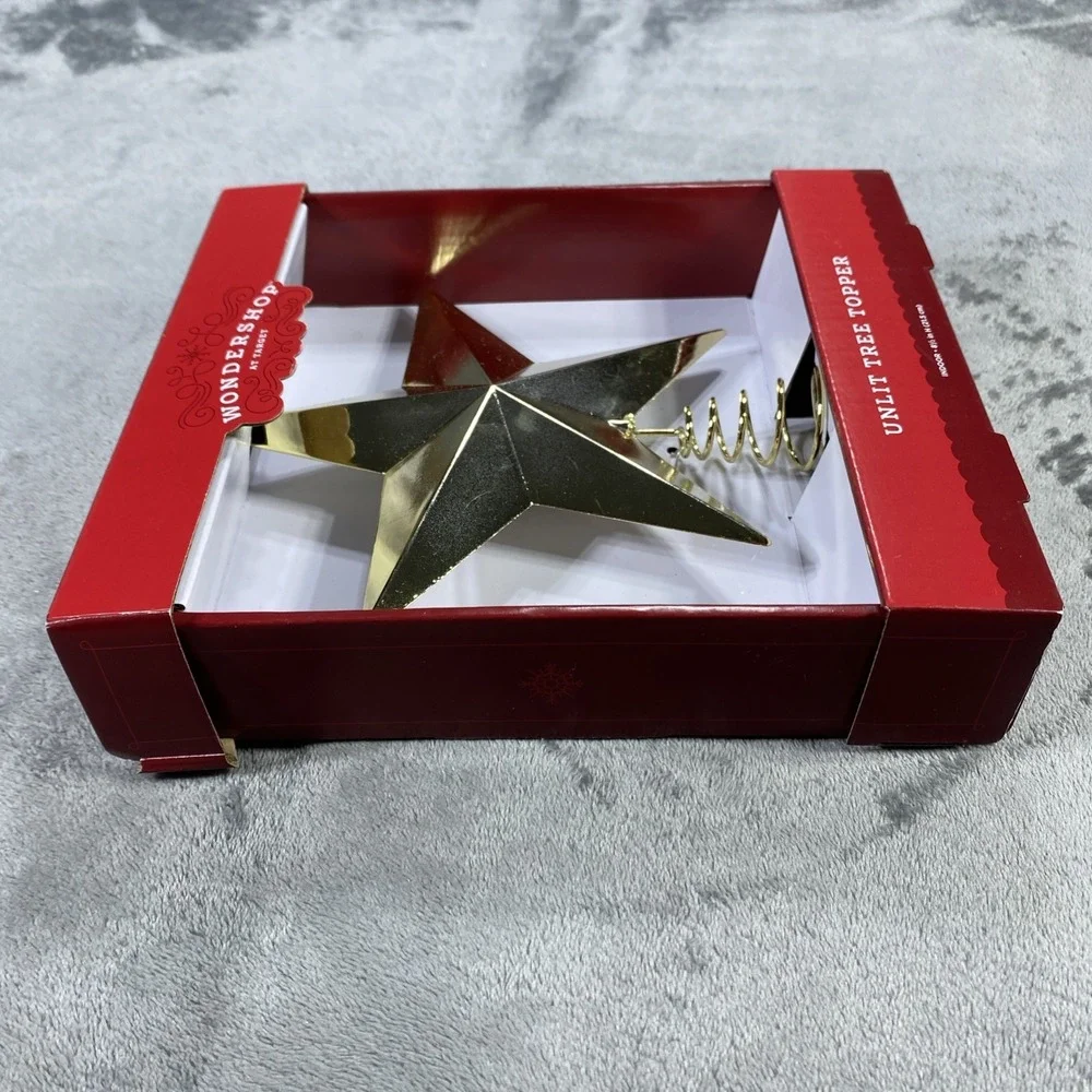 Wondershop Christmas Tree Topper‎ Solid Star Unlit 8.5